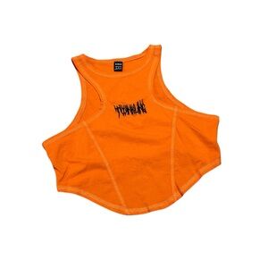 Orange hardcore tank top